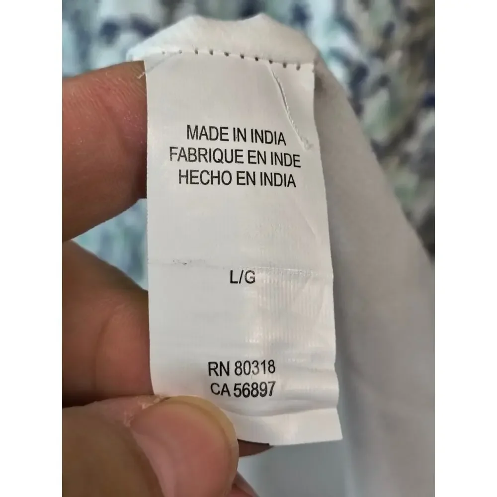 Lucky Brand Floral Paisley Maxi Dress Women's Large - Picture 9 of 11